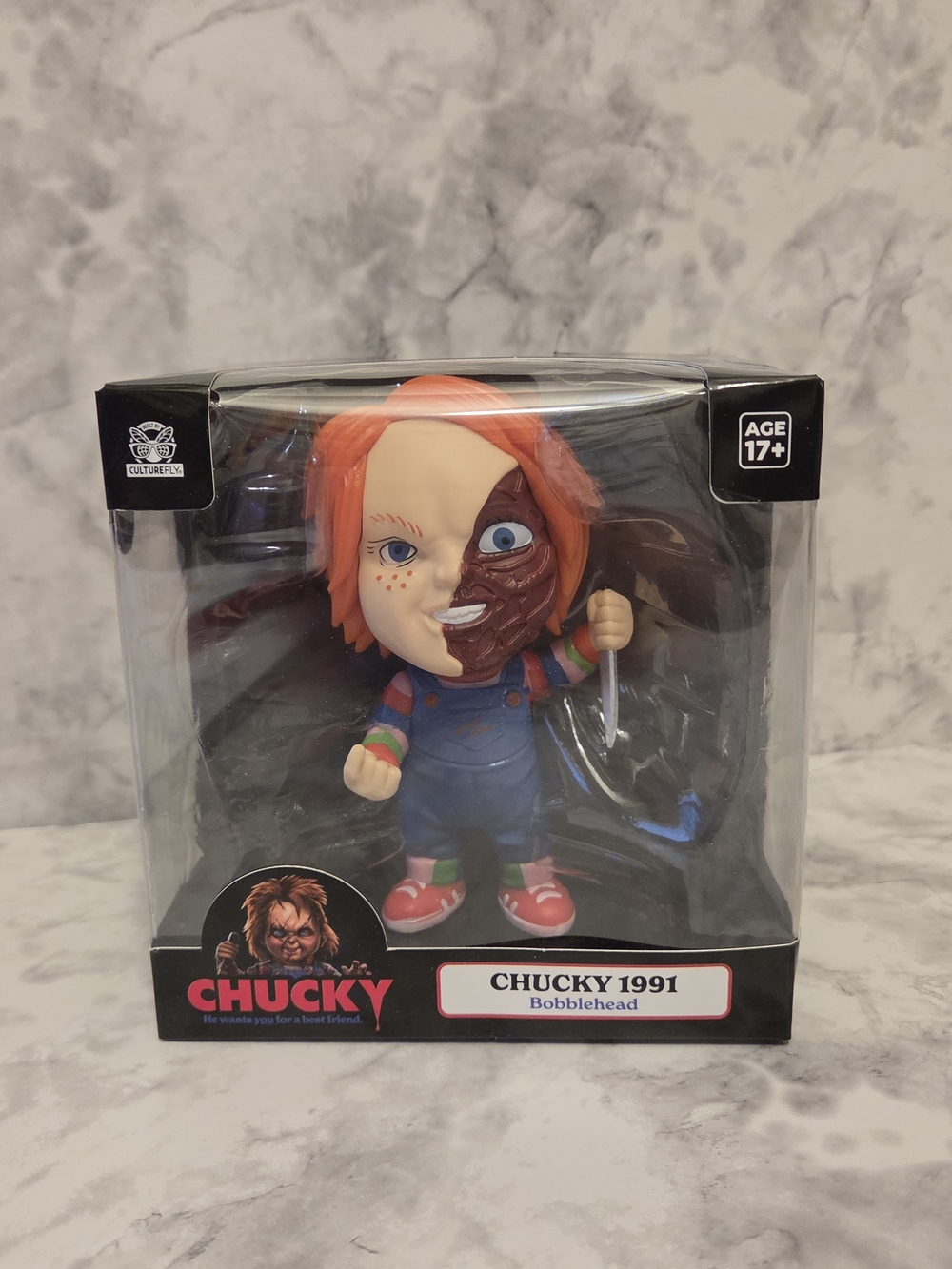 Chucky 1991 Red-Orange Hair Bobblehead - Cult Favorite Horror Figure 4"